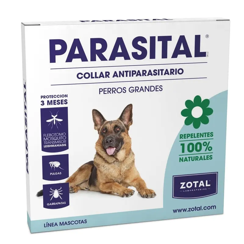 Zotal Collar Parasital perro Grande